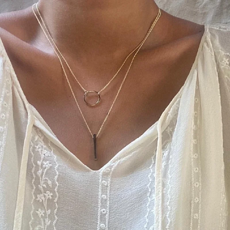 stylish diamond necklaces -‘Lazo doble’ necklace |