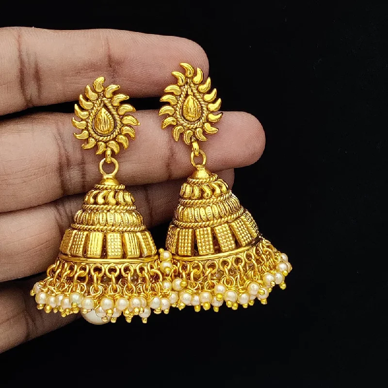 elegant diamond earrings -Jewel Addiction Gold Plated Jhumki Earrings