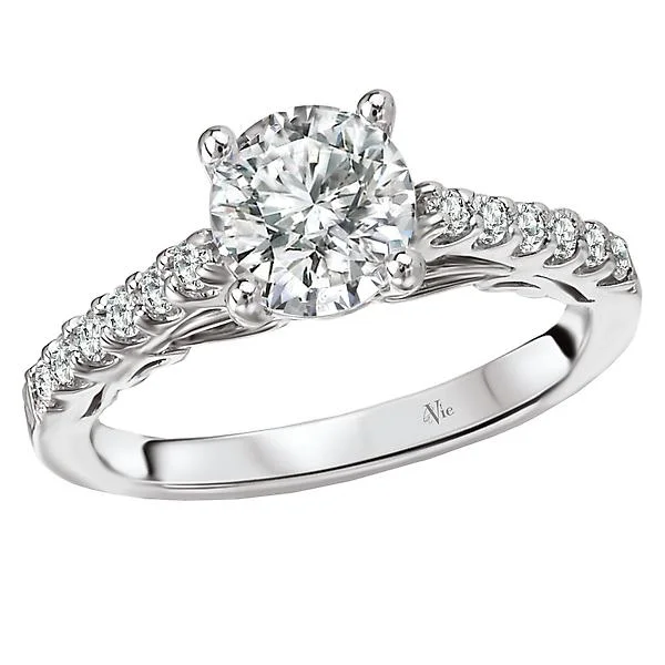 diamond engagement rings -Classic Semi-Mount Diamond Ring