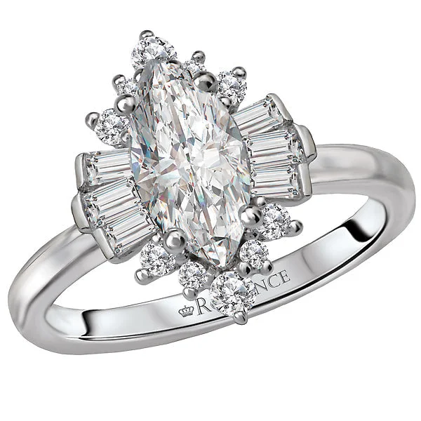 engagement rings with lab-grown diamonds -Halo Semi-Mount Diamond Ring