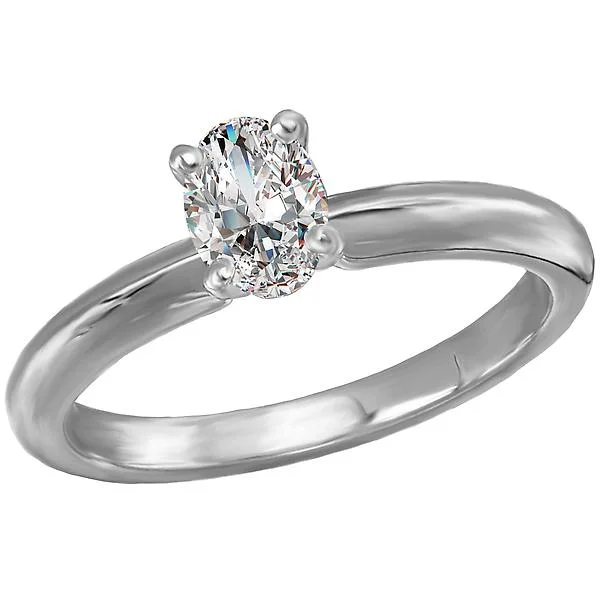 elegant solitaire engagement rings -Solitaire Semi-Mount Diamond Engagement Ring