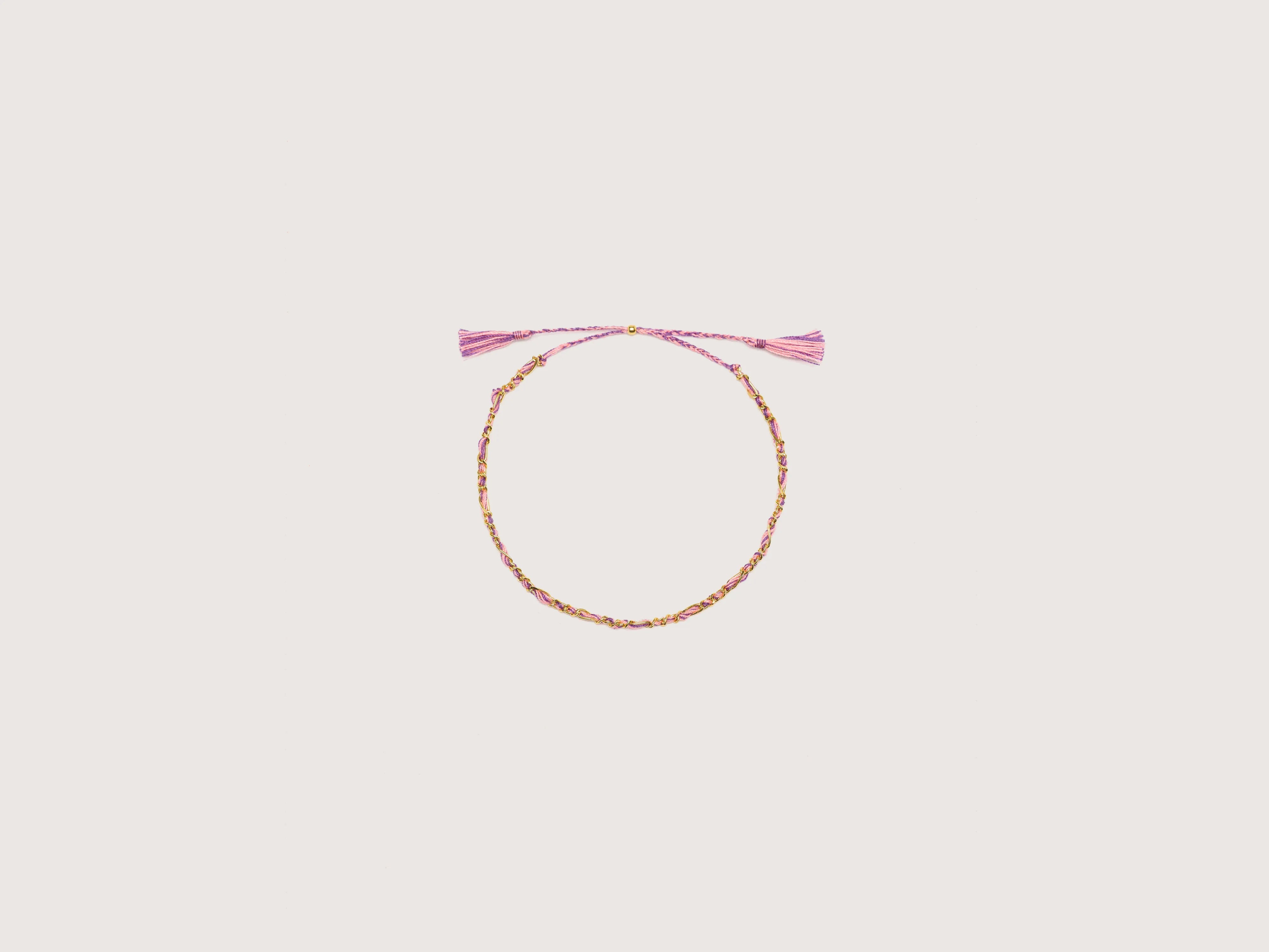 gold bangle sets -Borderline Bracelet (242 / W / PINK)