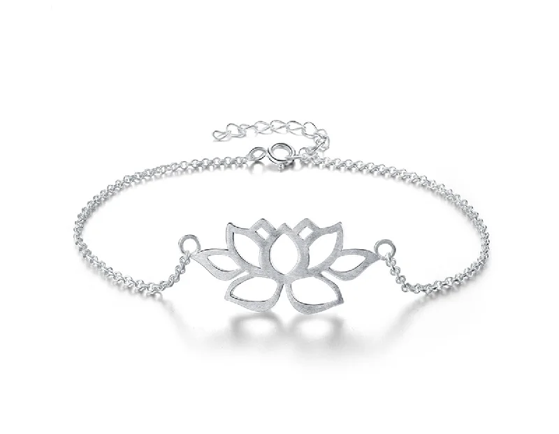 women’s wide bangles -Lotus Symbol Bracelet