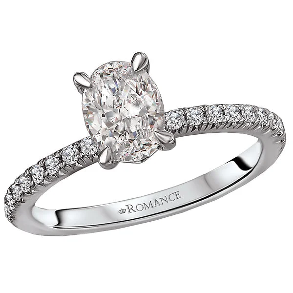 engagement rings with lab-grown diamonds -Peg Head Semi-Mount Diamond Ring