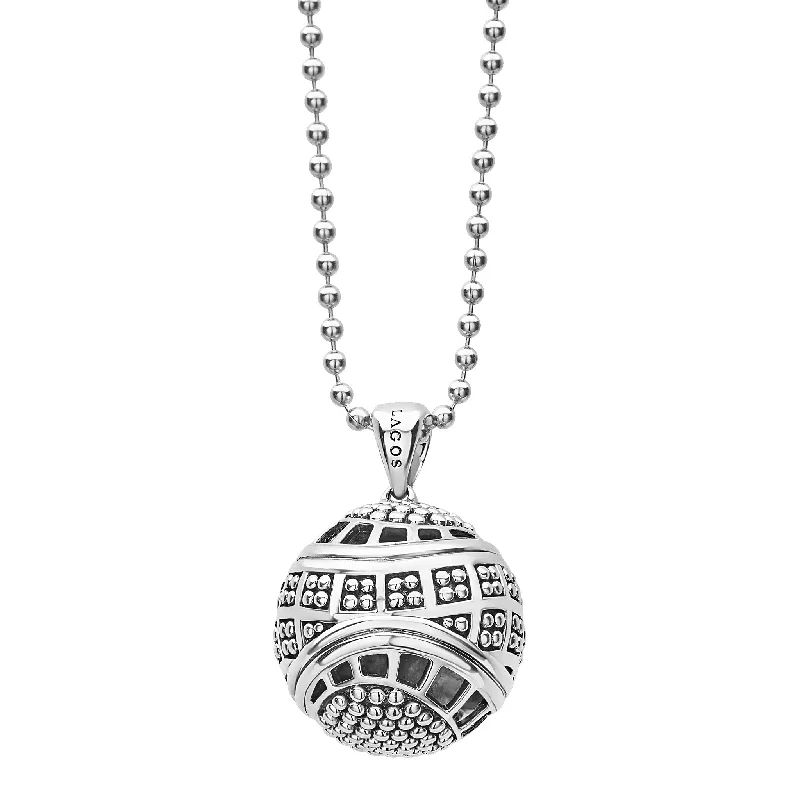 matching necklaces for best friends -Keep Memory Alive Ball Pendant Necklace