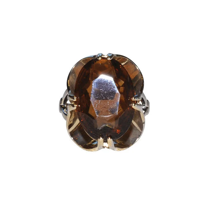 bangles for women with diamonds -Smokey Quartz Cocktail Ring