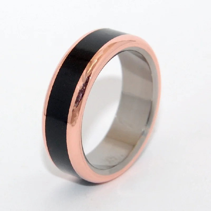 luxury diamond rings -In His Clearness | Men's Onyx & Titanium Wedding Ring