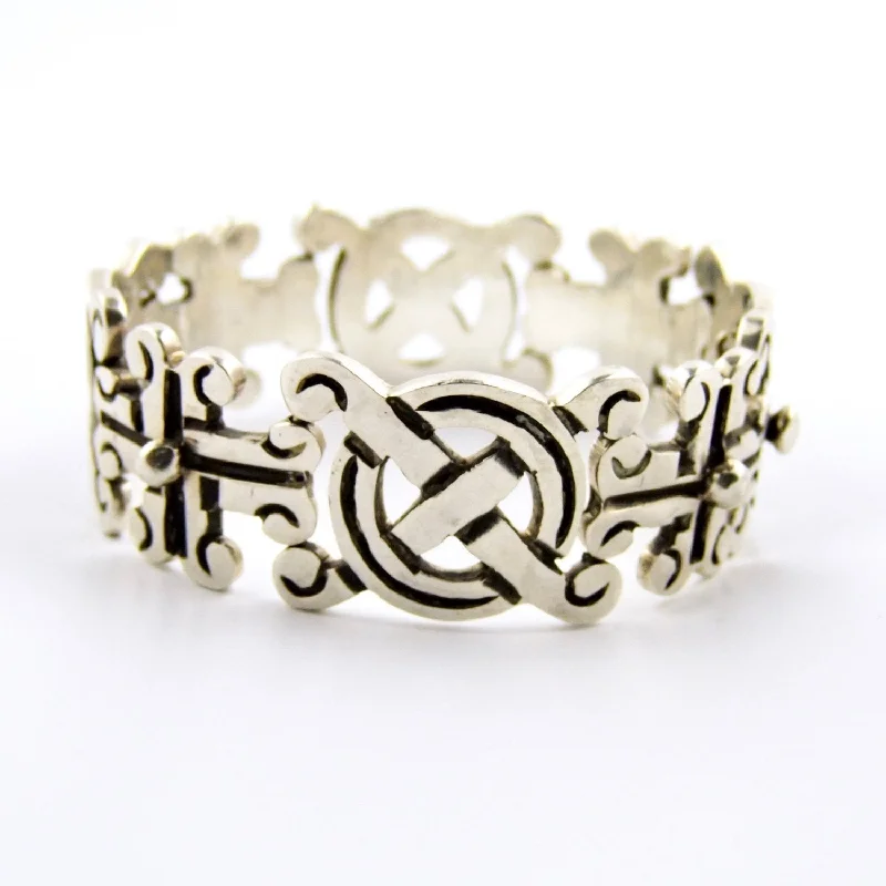 retro bangles for women -Vintage Taxco Bracelet