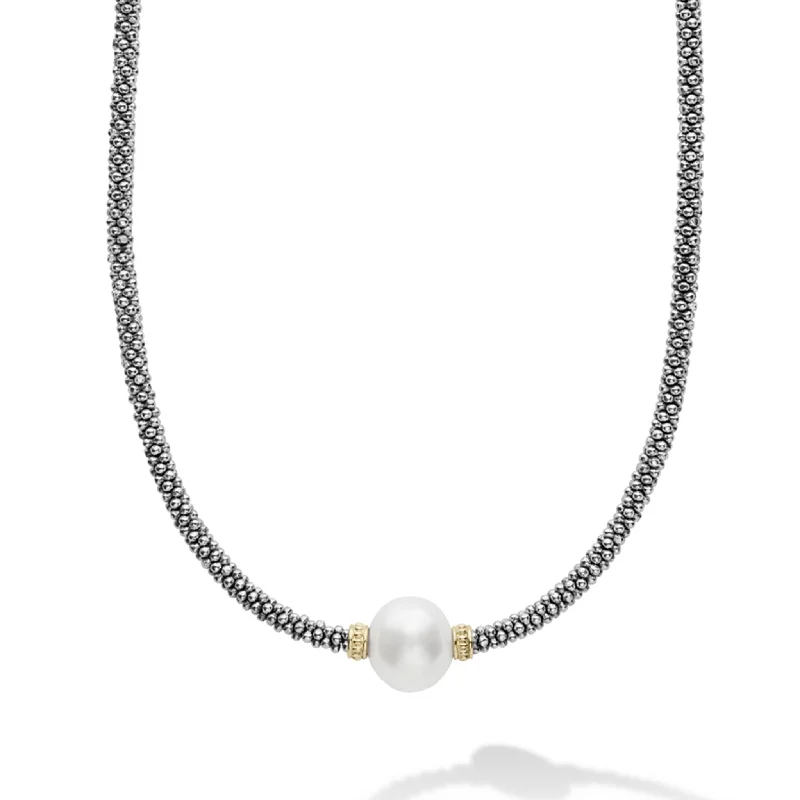 stylish necklaces for casual wear -Luna Caviar Pearl Necklace