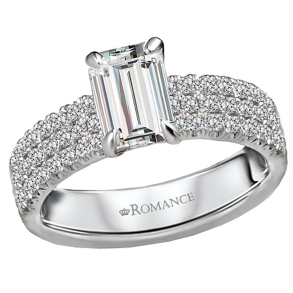 diamond engagement rings -Classic Semi-Mount Diamond Ring