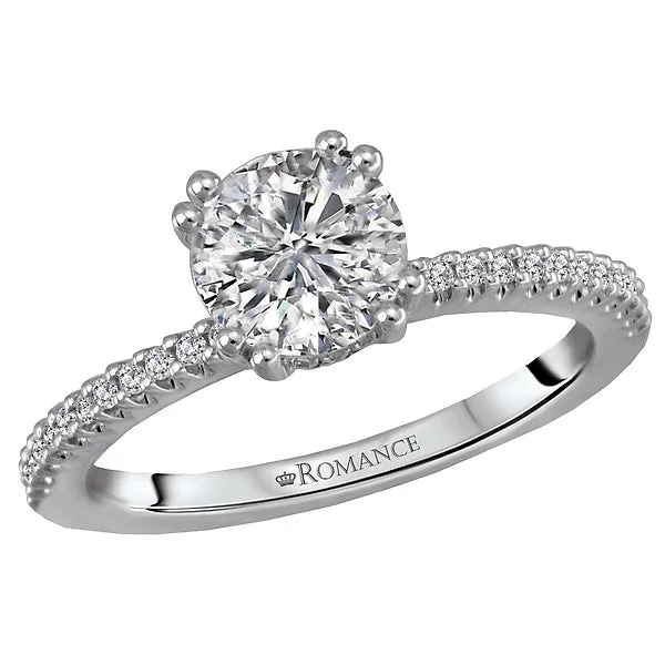 custom-designed engagement rings -Classic Semi-Mount Diamond Ring