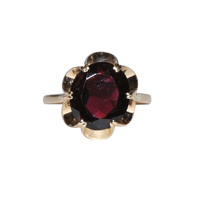 luxury bangles for women -9ct Garnet Cocktail Ring