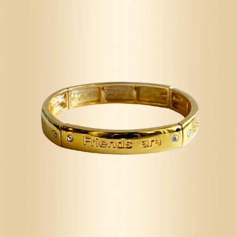 women’s wide bangles -Friends Are Kisses Blown to Us by Angels