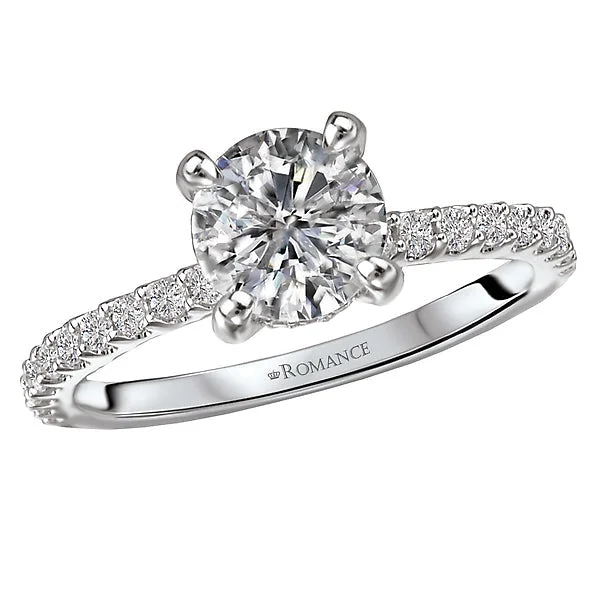 affordable diamond engagement rings -Classic Semi-Mount Diamond Ring