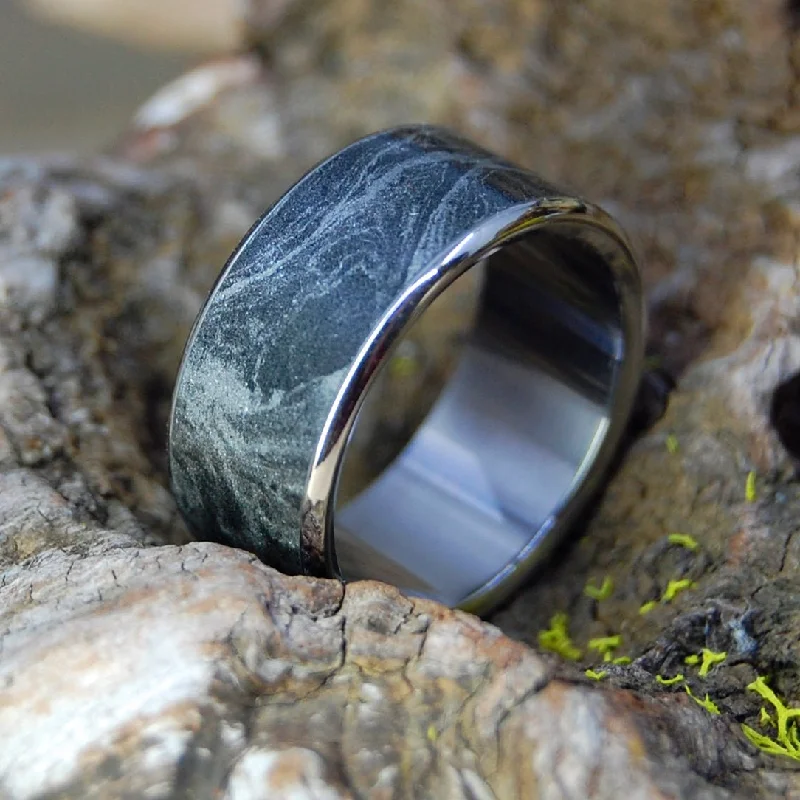 beautiful sapphire rings -Katana | Men's Mokume Gane, Titanium & Silver Wedding Ring