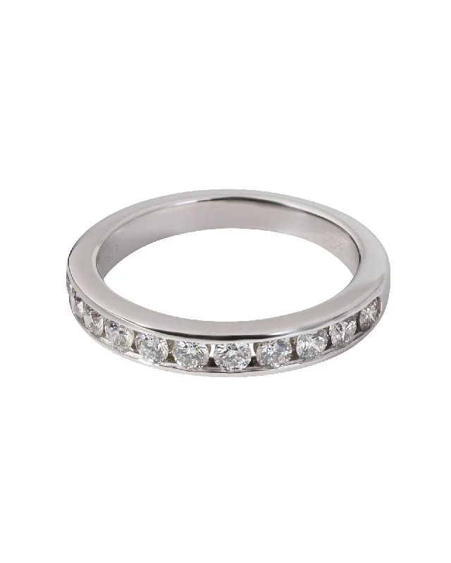 simple engagement rings -Tiffany & Co. Channel Set 11 Diamond Wedding Band in Platinum 0.33 CTW