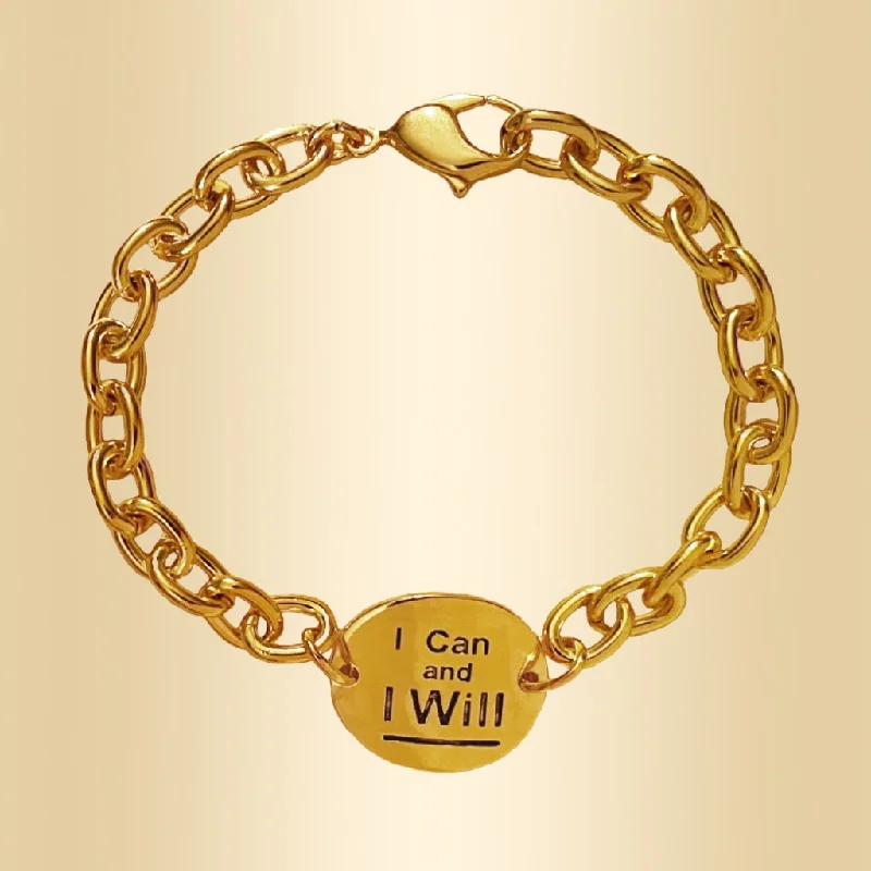 vintage-style bangles -I Can and I Will Bracelet