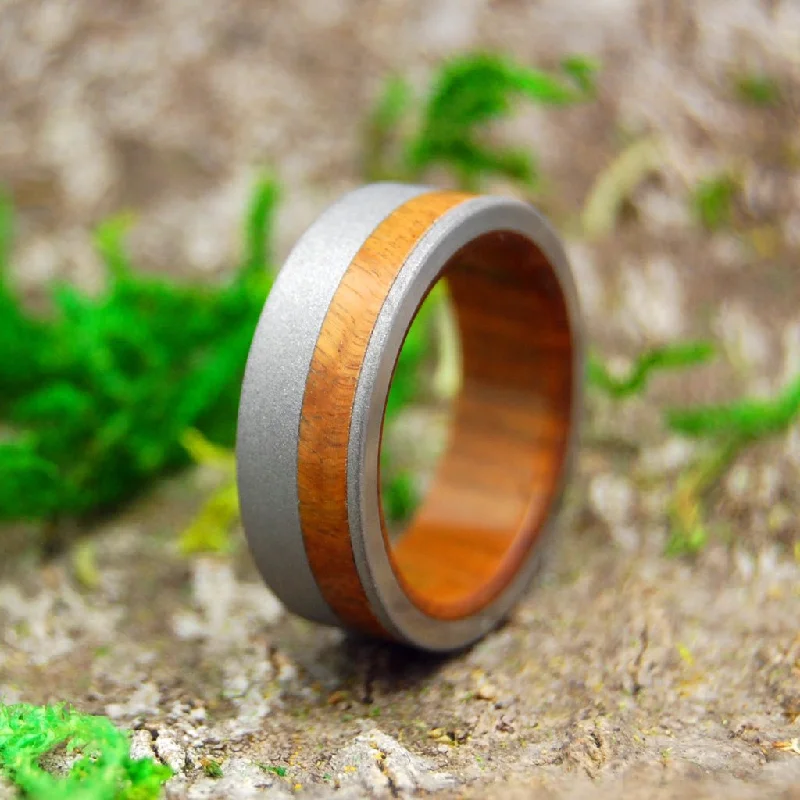 beautiful sapphire rings -Olive Grove | Men's Olive Wood & Titanium Wedding Ring