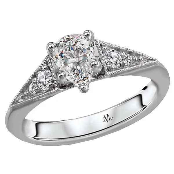 timeless engagement rings for women -Classic Semi-Mount Diamond Ring