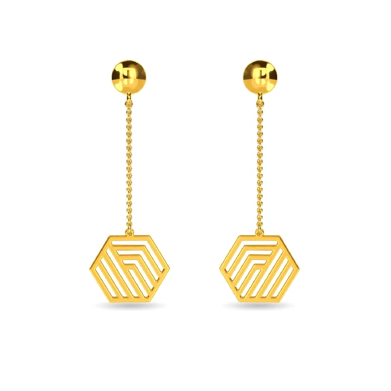 cubic zirconia earrings -KARY EARRING