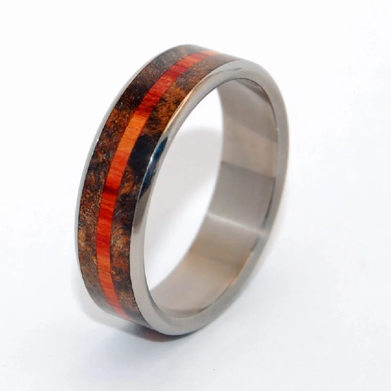 adjustable rings for women -How Quickly | Men's Maple Wood & Titanium Wedding Ring