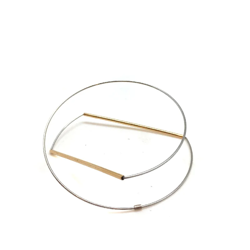 handmade bangle bracelets -Architecture Bangle Bracelet-Gold