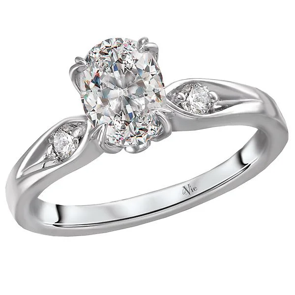 luxury platinum engagement rings -Classic Semi-Mount Diamond Ring