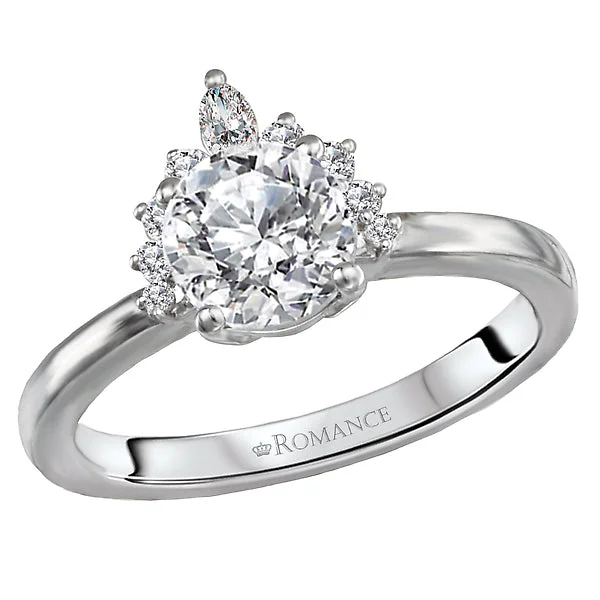 timeless engagement rings for women -Halo Semi-Mount Diamond Ring