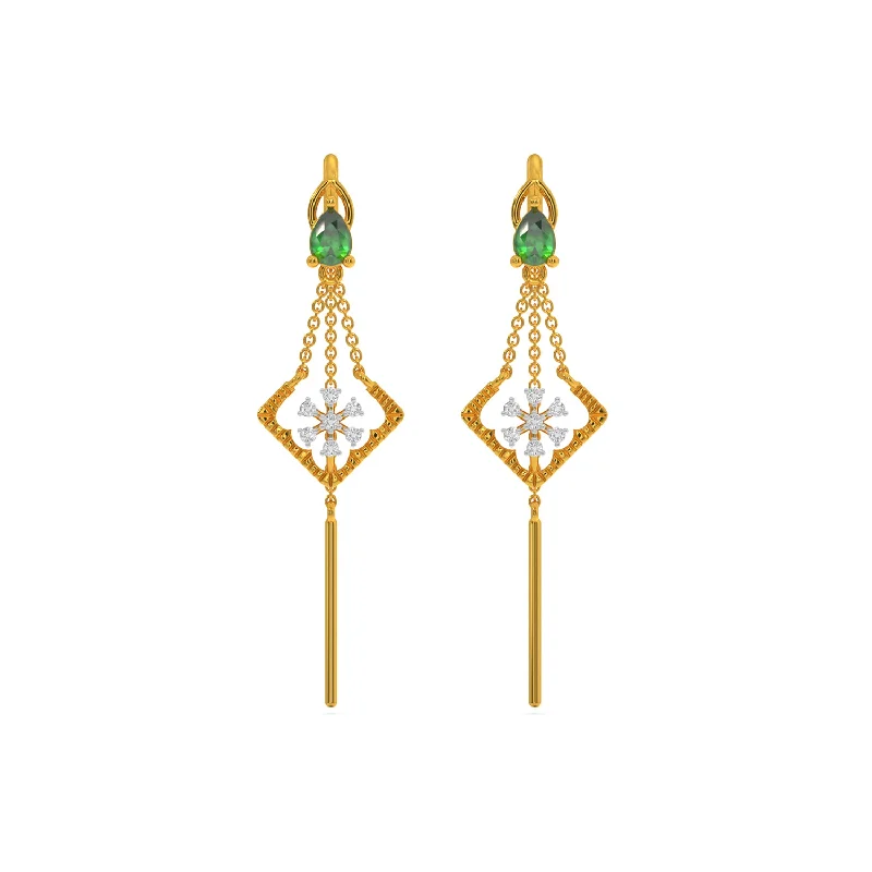 designer crystal earrings -Mya Earring