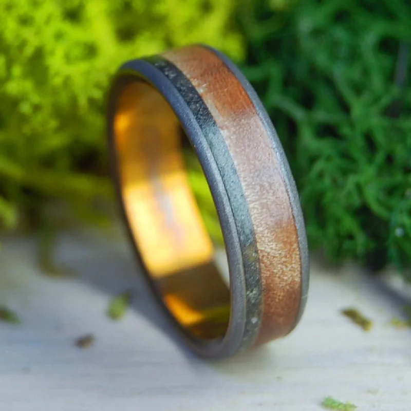 handmade rings for women -SUGAR MAPLE NEW HAMPSHIRE| New Hampshire Rocks & Sugar Maple Wood Wedding Ring