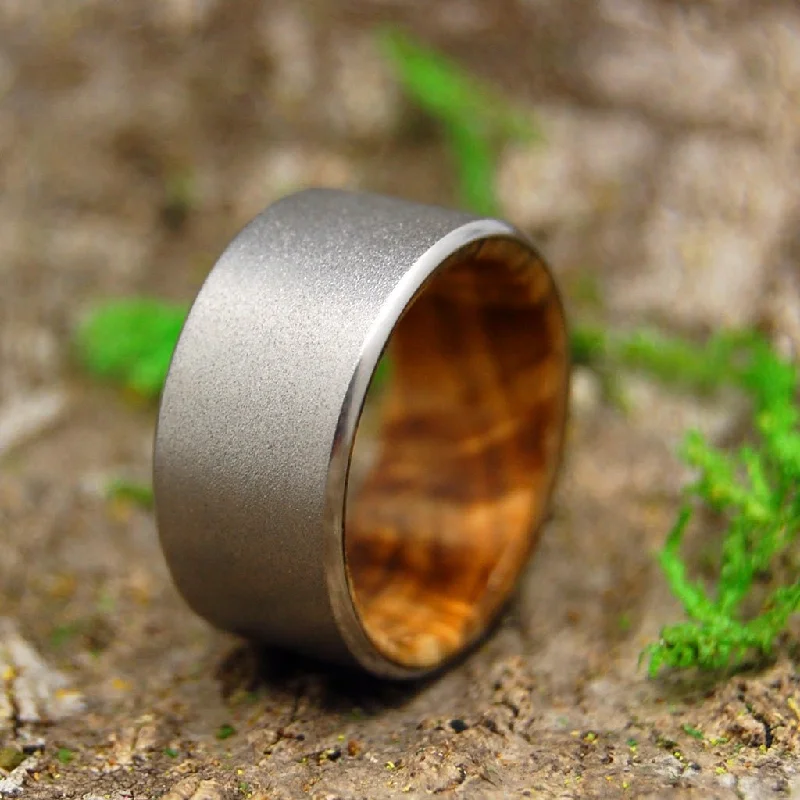 statement rings with jewels -Light Buckeye Kore | Men's Buckeye Wood Wedding Ring