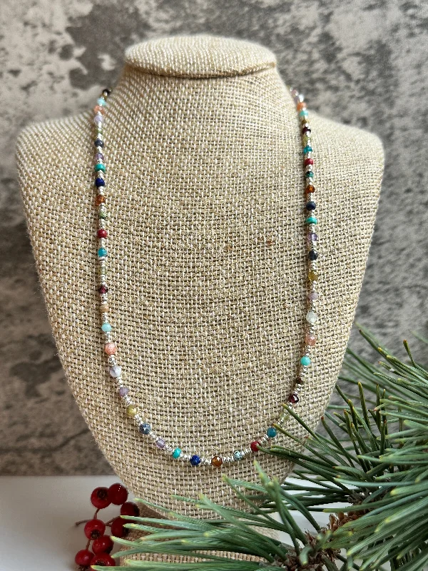 trendy pendant necklaces -Rainbow Necklace