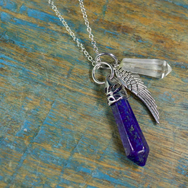 best necklaces for gifts -Lapis Lazuli Guardian Stones Necklace